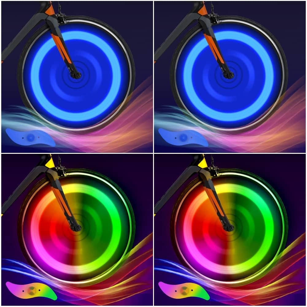 flintronic Feux de Roue de Vélo, Bike LED Roue Lumières