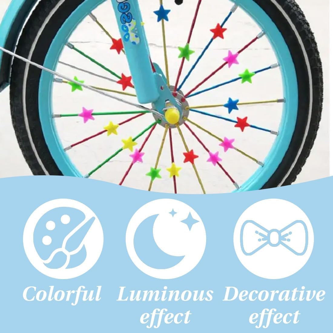 108 Pièces De Rayons De Vélo Colorés Pour Les Filles Et Les Garçons Perles De Rayons
