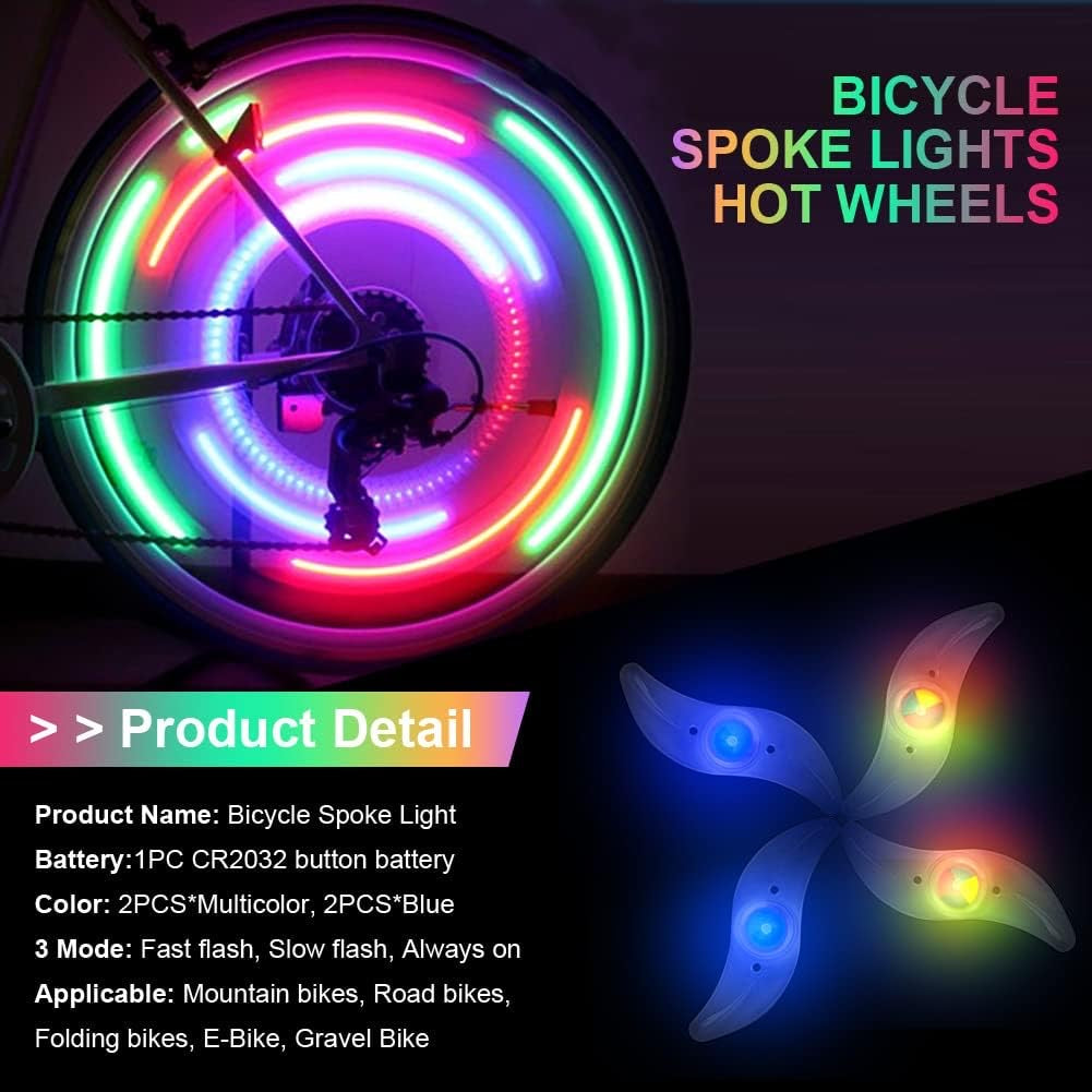flintronic Feux de Roue de Vélo, Bike LED Roue Lumières