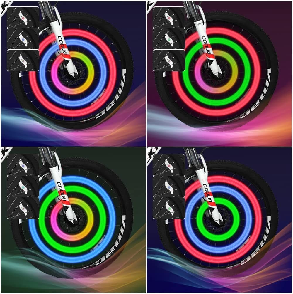 flintronic Feux de Roue de Vélo, Bike LED Roue Lumières